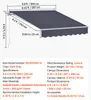 VEVOR Tenda da Sole Retrattile Manuale 300 x 250 cm uso Anteprima dell’immagine prodotto 9