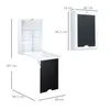 HOMCOM Bureau Mural Pliable Table Murale Rabattable Voir les images du produit 5