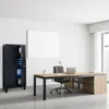 A modern office setting with a desk, chair, and filing cabinet. Produktbild-Vorschau