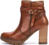 Pikolinos Damen Stiefelette Leder Bootie Blockabsatz Riemen Produktbild-Vorschau 1