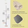 A diagram showing a cat tree with numbered parts and dimensions, alongside marketing text about its features. Produktbild-Vorschau