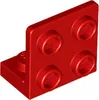 A single red LEGO brick is shown from a diagonal angle against a white background. Voir les images du produit