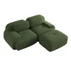 Clinvia 82'' Ecksofa aus weichem Cordstoff, modular Produktbild-Vorschau 9