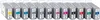 A row of ink cartridges. Produktbild-Vorschau