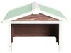 vidaXL Roboter-Rasenmäher Garage 72x87x50 cm Mocca Weiß Produktbild-Vorschau 4