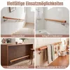 COSTWAY houten leuning, trapleuning, lengte 120 cm, leuning Productafbeelding-voorbeeld 8