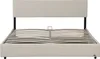 Polsterbett 'Juva' Cord mit Lattenrost 160x200 cm Beige Produktbild-Vorschau 8