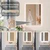 A bathroom mirror with integrated LED lighting, showcasing different color temperatures and brightness adjustments. Náhľad obrázku produktu