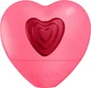 A pink heart-shaped perfume bottle with a red heart design on the front. Podgląd zdjęcia produktu