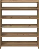 vidaXL Stojan na topánky Artisan dub 80x25x100 cm materiál Náhľad obrázku produktu 4