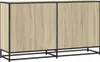 vidaXL Sideboard Sonoma-Eiche 134x35x76 cm Holzwerkstoff Produktbild-Vorschau 6