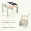 Kindertisch mit 2 Stühlen aus Holz, Kindermöbel Set, Kinder Produktbild-Vorschau 5