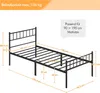 Yaheetech Metallbett Einzelbett/Doppelbett, Produktbild-Vorschau 3