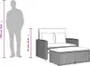 vidaXL Sofa ogrodowa z poduszkami 2-osobowa brązowa z Podgląd zdjęcia produktu 7