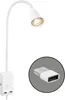Lampa na čítanie Briloner Justra, otočná, 2 porty USB, Náhľad obrázku produktu 1