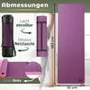 RE:SPORT Yogamatte Lila Fitnessmatte Gymnastikmatte Pilates Produktbild-Vorschau 3