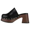 VAN HILL Damen Plateau Sandaletten Nieten Slippers Schuhe Produktbild-Vorschau 2