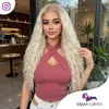 SassyGoods Luxe Blonde Perücke Blond Front Lace Wig Locken Produktbild-Vorschau 3