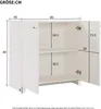 MODFU Buffet Blanc - Meuble de Rangement avec 2 Portes et Voir les images du produit 4
