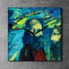 Coloray Uhr auf Leinwand 30x30 cm Wand Uhr Dekoration Produktbild-Vorschau 2