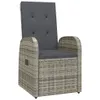11-tlg. Garten-Essgruppe mit Kissen Grau Poly Rattan Produktbild-Vorschau 3