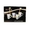 Sunay 6er Gläser-Set mit Henkel Gold Umrandung 203 ml Produktbild-Vorschau 2
