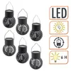 LED Solar Laterne klein mit Flammeneffekt - 6er Set - Mini Produktbild-Vorschau 3