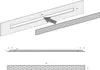 2 x  sossai Lüftungsgitter Slim 37,5 x 2,4cm in Aluminium Produktbild-Vorschau 3
