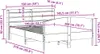 vidaXL Massivholzbett ohne Matratze Wachsbraun 140x200 cm Produktbild-Vorschau 8