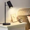 ZMH Nachttischlampe Schwarz Tischleuchte Wohnzimmer - Produktbild-Vorschau 1