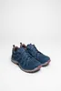 A pair of blue LOWA Innox Evo II GTX women's shoes are displayed on a white background. Voir les images du produit