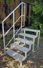 5 Stufen Stahltreppe Außentreppe Freistehend Breite 100 cm Produktbild-Vorschau 7