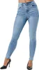 Jeans skinny a vita alta da donna Tazzio F107, azzurro, Anteprima dell’immagine prodotto 4