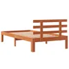 Massivholzbett ohne Matratze Wachsbraun 75x190 cm Produktbild-Vorschau 6