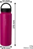 Trinkflasche Edelstahl 750ml Thermo Flasche Sport isoliert Produktbild-Vorschau 3