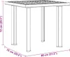 vidaXL Gartentisch Anthrazit 80x75x72 cm Kunststoff Produktbild-Vorschau 7