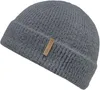 Chillouts weiche kurze Docker Strickmütze Skadi mit Umschlag in grau