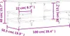 vidaXL Konferenčný stolík čierny 100x50,5x40 cm Drevo Náhľad obrázku produktu 7