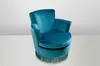 Casa Padrino Luxus Art Deco Lounge Sessel Blau - Luxury Produktbild-Vorschau 4