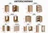 Eckküchenzeile 250x240 cm L-Form Winkelküche Küchenblock Produktbild-Vorschau 7