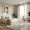 Polsterbett 160x200 - Beige - Hochwertiger Cord-Stoff - Produktbild-Vorschau 2