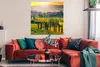 MuchoWow® Poster Gras - Sonne - Hügel - Landschaft 100x100 Produktbild-Vorschau 2