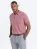 Polo Ombre classic in maglia di cotone rosa L Anteprima dell’immagine prodotto 5