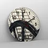 Wanduhr - Rund - Glasuhr - Rad Boot Schiff Reise - 40x40cm Produktbild-Vorschau 4