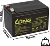 Akkusatz für Mach1 48V Akkupack Elektro Scooter 4x 12Volt Produktbild-Vorschau 4