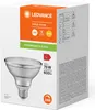 The image shows the packaging of a LEDVANCE PAR30 75 DIM LED light bulb. Produktbild-Vorschau