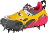 A single shoe with crampons attached, isolated on a white background. Produktbild-Vorschau
