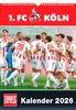 A group of soccer players celebrating on a field, with the team logo and name at the top and a calendar title at the bottom. Produktbild-Vorschau