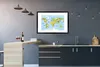 MuchoWow® MuchoWow® Gerahmtes Poster Weltkarte - Kinder - Produktbild-Vorschau 5