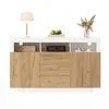 Merax Kommode Sideboard mit 3 Schubladen Und 2 Türen, Produktbild-Vorschau 9